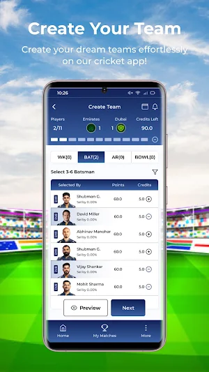 STUMP11: Fantasy Cricket App Screenshot 3