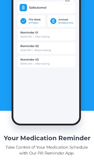 Pill Reminder Medicine Remind Screenshot 3