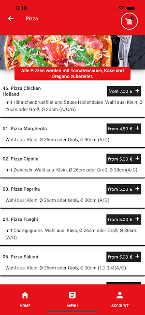 Pizza Haus Euskirchen Screenshot 2