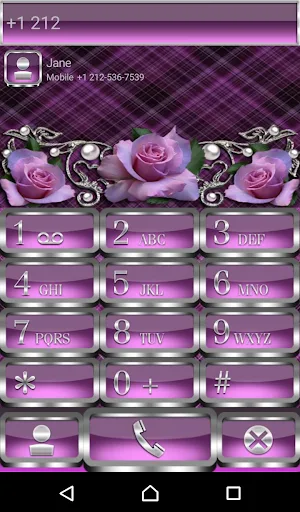 Tender Roses Dialer Theme Screenshot 0