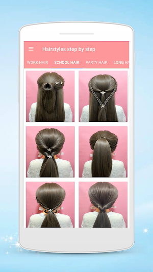 Hairstyles step by step for girls Screenshot 3
