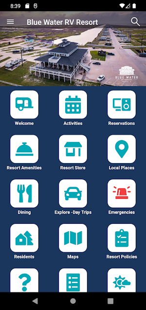 Blue Water RV Resort Screenshot 0
