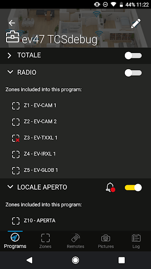 Tecnoalarm evolution Screenshot 1