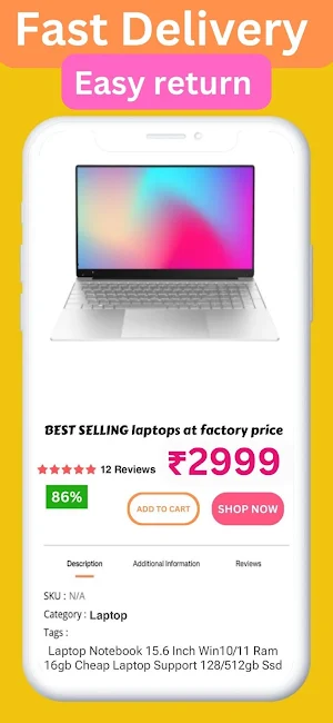 Laptop Online Shopping App Screenshot 2