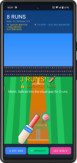 Cricket Bat Shot Game Screenshot 3