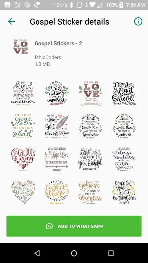 Gospel WAStickerApp Screenshot 3