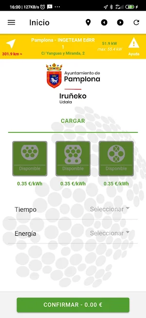 Pamplona EVCharge Screenshot 2