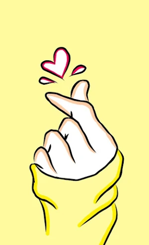 Finger Heart Wallpapers Screenshot 0