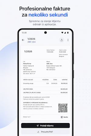 Konto: Fakture, KPO, porezi Screenshot 1