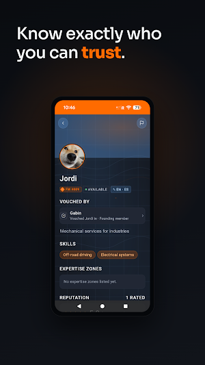 Trunex: Trusted People Nearby Screenshot 1
