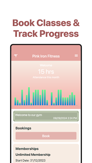 Pink Iron Fitness Screenshot 1