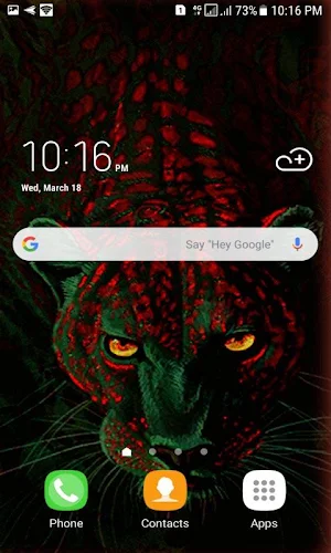 Green Leopard Live Wallpaper Screenshot 1