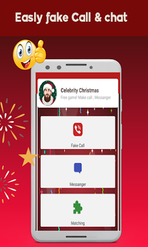 Fake Call Celebrity Christmas Screenshot 0