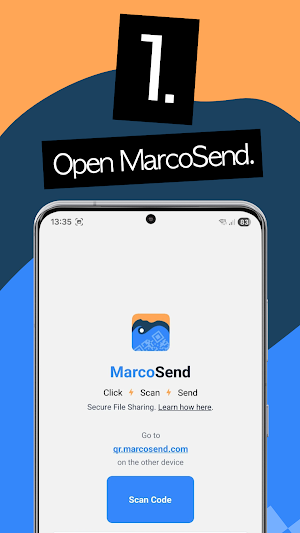 MarcoSend: Secure File Sharing Screenshot 1