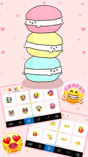 Pink Cute Macaron Theme Screenshot 3