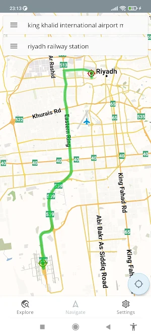 Riyadh Saudi Arabia Offline Map Screenshot 1