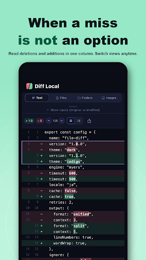 Diff Local - File Compare Screenshot 2