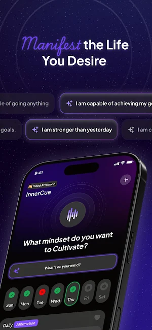 AI Affirmation App | Innercues Screenshot 0