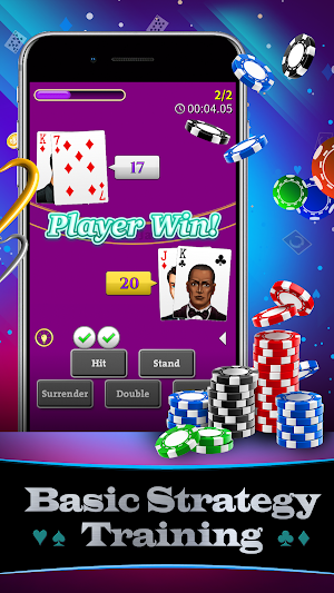 Card Counting (Counter) - KK Blackjack 21 Screenshot 2