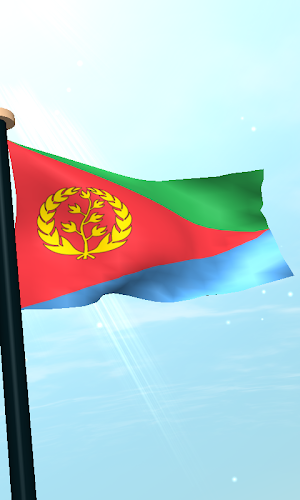 Eritrea Flag 3D Free Wallpaper Screenshot 3