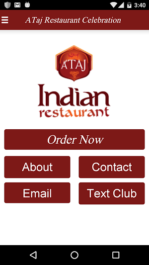 ATaj Indian Restaurant Screenshot 1