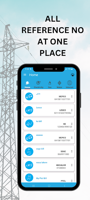 Electricity Bill at OneClick Screenshot 1