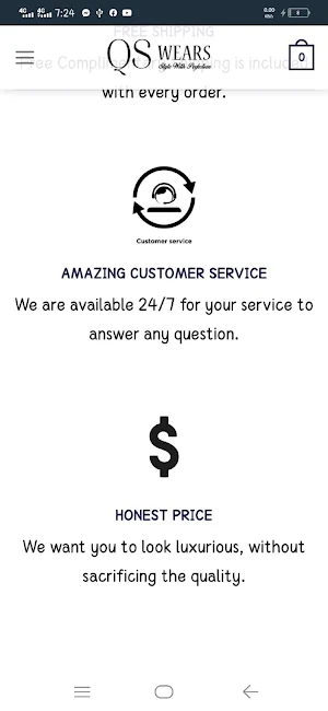 QsWears Screenshot 2