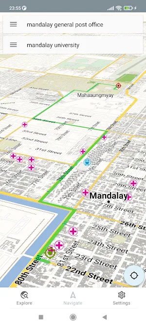 Mandalay Myanmar Offline Map Screenshot 2