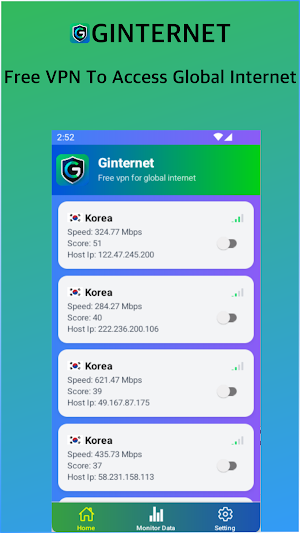 Ginternet - A Global VPN App Screenshot 0