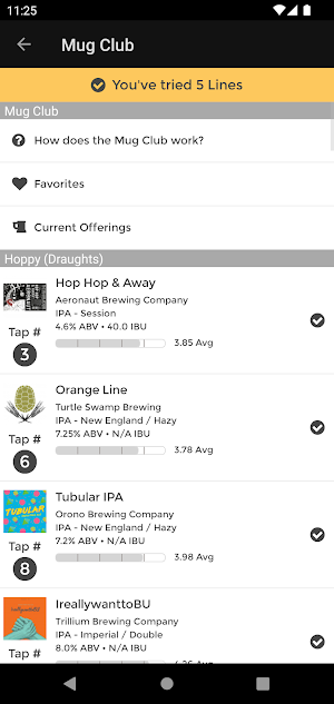 Mug Club App Screenshot 1