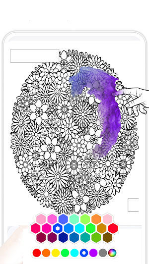 Floral Coloring Book Harmony Screenshot 2