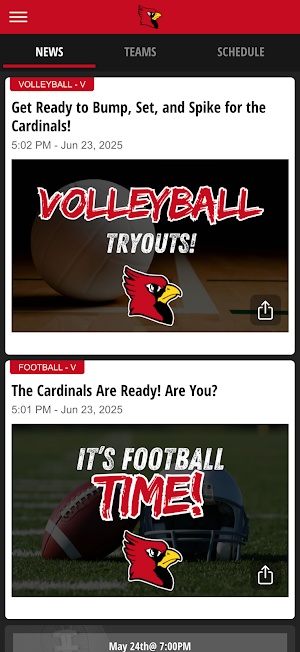 Southport Cardinals Screenshot 1