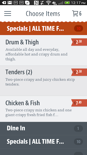 Texas Chicken & Seafood Screenshot 2