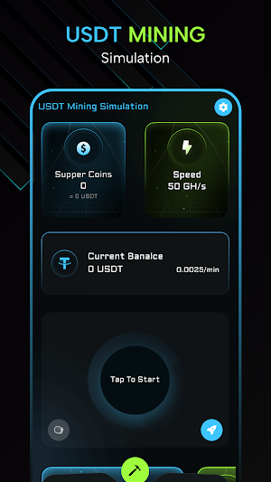 USDT Mining Simulation Screenshot 0