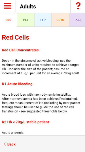 Blood Components Screenshot 2