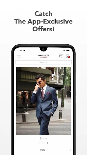 Avanti Milano Menswear Screenshot 0