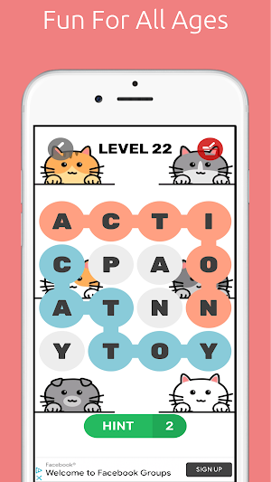 Cat Word Finder Puzzle Screenshot 2