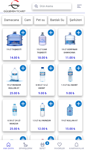 Bizede Su, Yemek, Market Screenshot 2