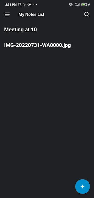 My Notes List Screenshot 3