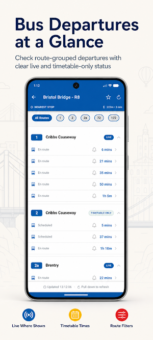 Bristol Bus Times & Live Train Screenshot 1