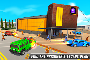 Police Bus Shooting -Police Plane Prison Transport Screenshot 3