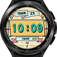 Pars Retro Digital Watch Face