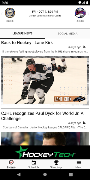 MJHL Screenshot 1