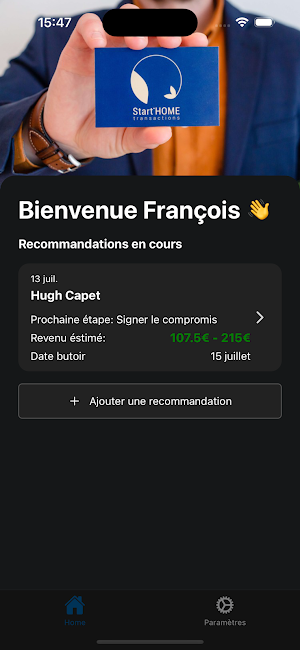 Start Home Contact Screenshot 0