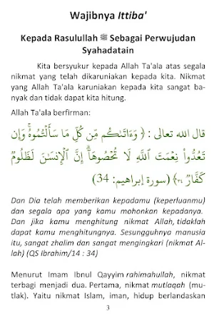 Wajibnya Ittiba' Kepada Rasul Screenshot 1