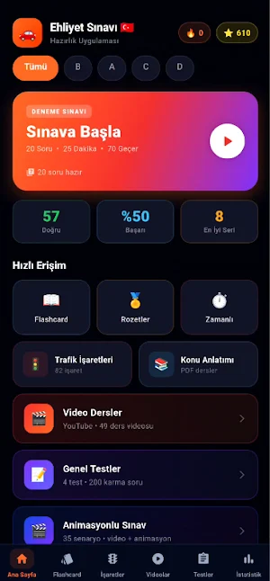 Ehliyet Sınavı Hazırlık 2026 Screenshot 0