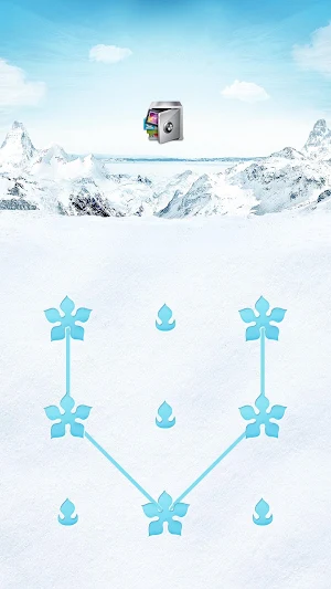AppLock Theme Snow Mountain Screenshot 0