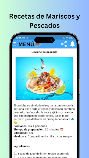 Recetas de Mariscos y Pescado Screenshot 1