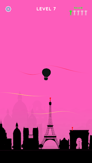 Stickman Balloon Rescue Screenshot 2