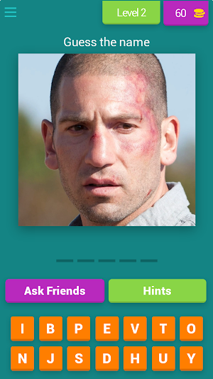 The walking dead. Guess name Screenshot 2
